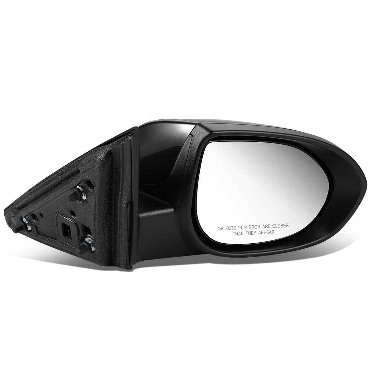 RETROVISOR MIRROR - OEM - 09-13 MAZDA 6 - POWERED - W/ PUDDLE LIGHT - W/ BSD - BLACK MATERIAL - RIGHT