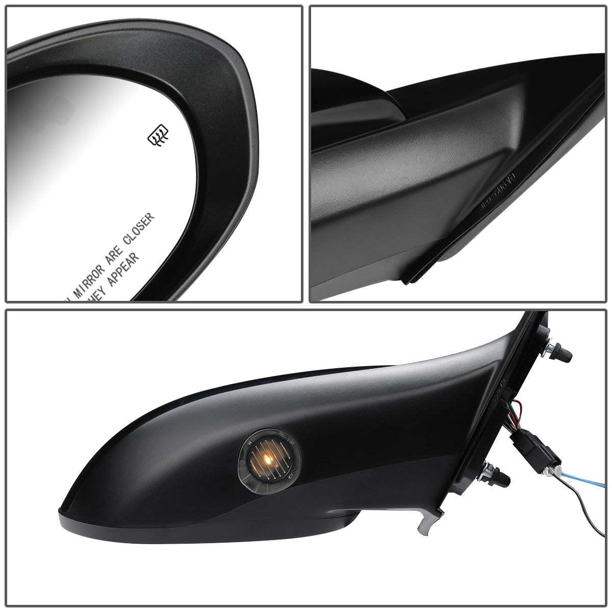 RETROVISOR MIRROR - OEM - 09-10 MAZDA 6 - POWER ADJUST - HEATED GLASS - PAINT BLACK