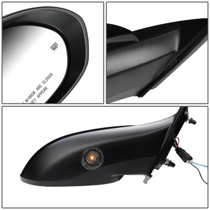 RETROVISOR MIRROR - OEM - 09-10 MAZDA 6 - POWER ADJUST - HEATED GLASS - PAINT BLACK