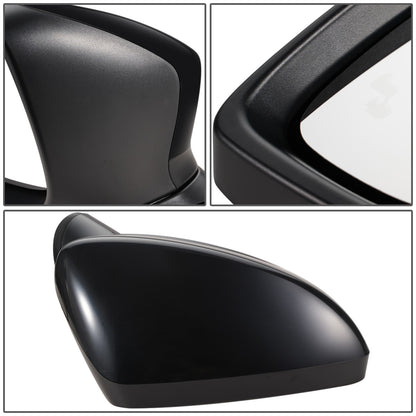 RETROVISOR MIRROR - OEM - 14-16 MAZDA 3 - POWERED - W/ BSD - FOLDING - BLACK MATERIAL - RIGHT