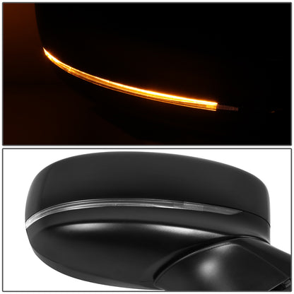 RETROVISOR MIRROR - OE STYLE - MAZDA CX-5 17-23 - WITH POWER WITH BLIND SPOT WITH SIGNAL - PASSENGER SIDE - PAINT TO MATCH - BLACK