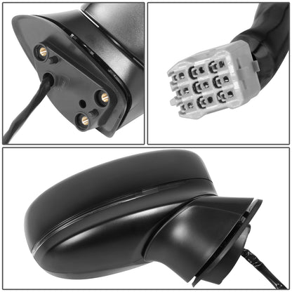 RETROVISOR MIRROR - OE STYLE - MAZDA CX-5 17-23 - WITH POWER WITH BLIND SPOT WITH SIGNAL - PASSENGER SIDE - PAINT TO MATCH - BLACK