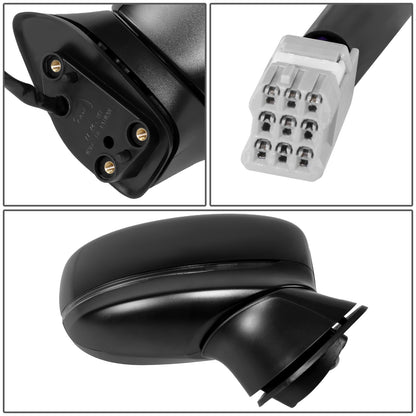 RETROVISOR MIRROR - OE STYLE - MAZDA CX-5 17-18 - WITH POWER WITH HEATED WITH SIGNAL - PASSENGER SIDE - PAINT TO MATCH - BLACK