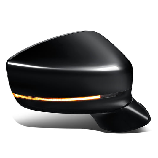 RETROVISOR MIRROR - OEM - 17-19 MAZDA CX-5 - POWERED - HEATED - W/ SIGNAL LIGHT - W/ BSD - FOLDING - BLACK MATERIAL - RIGHT