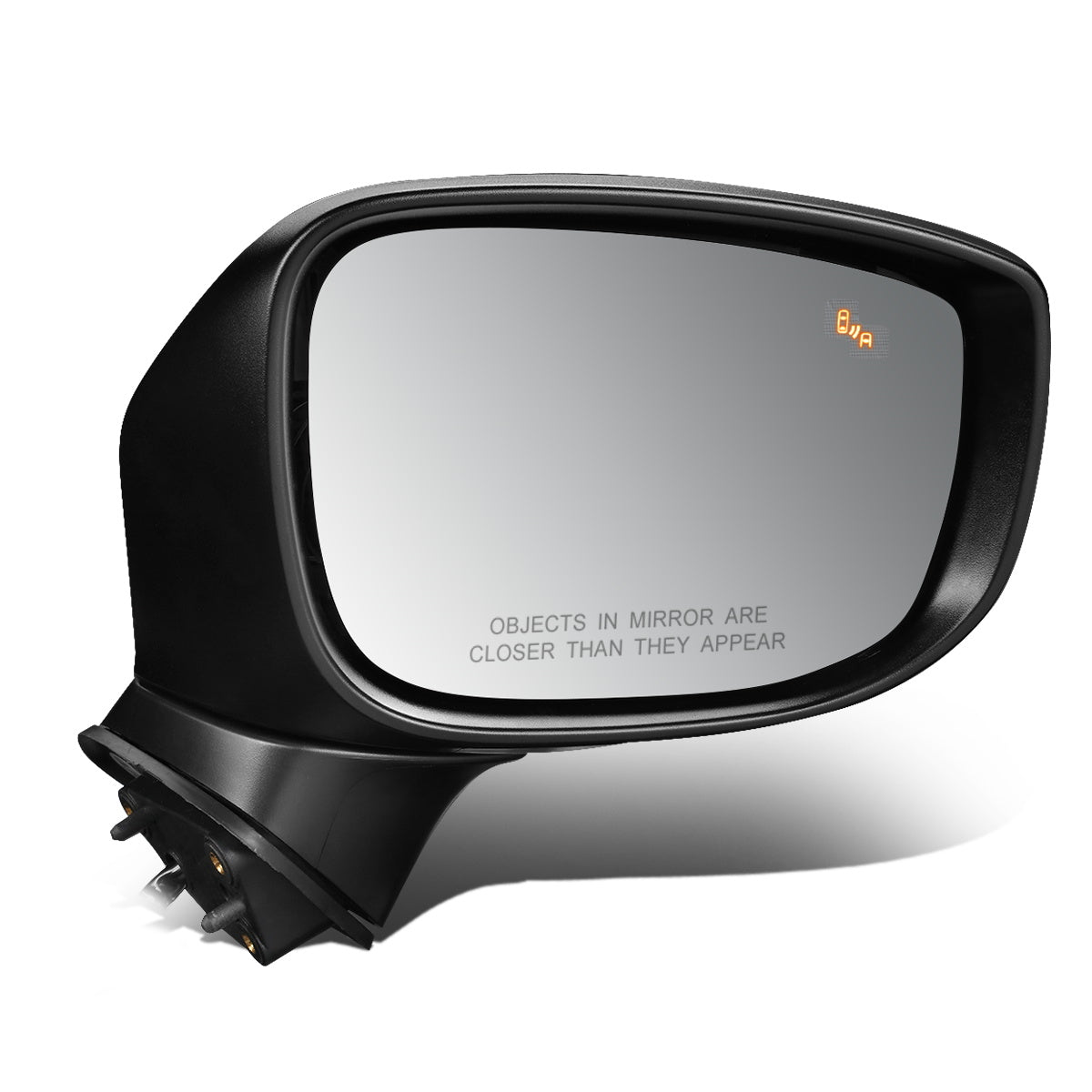 RETROVISOR MIRROR - OEM - 17-19 MAZDA CX-5 - POWERED - HEATED - W/ SIGNAL LIGHT - W/ BSD - FOLDING - BLACK MATERIAL - RIGHT