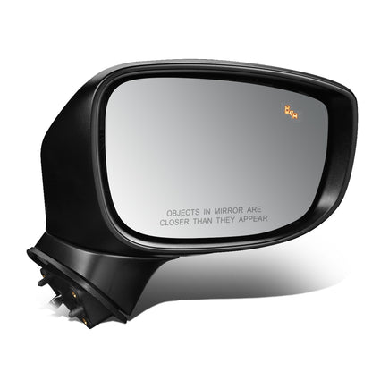 RETROVISOR MIRROR - OEM - 17-19 MAZDA CX-5 - POWERED - HEATED - W/ SIGNAL LIGHT - W/ BSD - FOLDING - BLACK MATERIAL - RIGHT