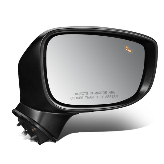 RETROVISOR MIRROR - OEM - 17-19 MAZDA CX-5 - POWERED - HEATED - W/ SIGNAL LIGHT - W/ BSD - FOLDING - BLACK MATERIAL - RIGHT