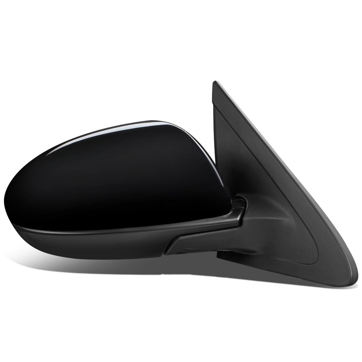 RETROVISOR MIRROR - OEM - 10-13 MAZDA 3 - POWERED - W/ BSD - FOLDING - BLACK MATERIAL - RIGHT