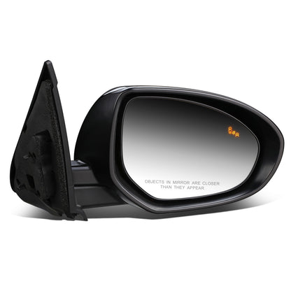 RETROVISOR MIRROR - OEM - 10-13 MAZDA 3 - POWERED - W/ BSD - FOLDING - BLACK MATERIAL - RIGHT