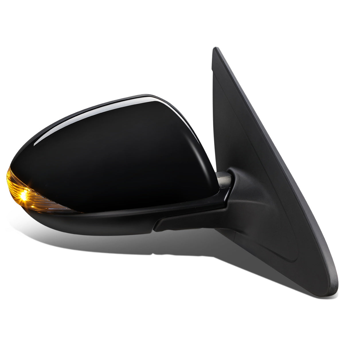 RETROVISOR MIRROR - OEM - 10-13 MAZDA 3 - POWERED - W/ SIGNAL LIGHT - W/ BSD - FOLDING - BLACK MATERIAL - RIGHT