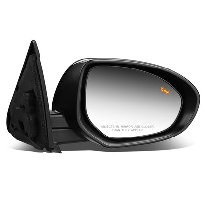 RETROVISOR MIRROR - OEM - 10-13 MAZDA 3 - POWERED - HEATED - W/ BSD - FOLDING - BLACK MATERIAL - RIGHT