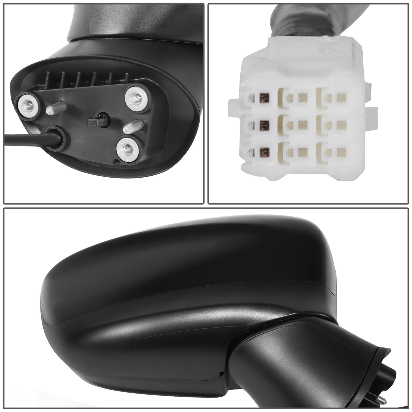 RETROVISOR MIRROR - OE STYLE - MAZDA CX-3 2016-2022 - WITH POWER - PASSENGER RIGHT SIDE - BLACK