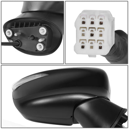 RETROVISOR MIRROR - OE STYLE - MAZDA CX-3 2016-2022 - WITH POWER WITH HEATED WITH SIGNAL - PASSENGER RIGHT SIDE - BLACK