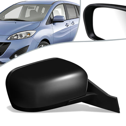 RETROVISOR MIRROR - OEM - 11-17 MAZDA 5 - POWERED - HEATED - FOLDING - BLACK MATERIAL - RIGHT