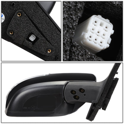 RETROVISOR MIRROR - OEM - 11-17 MAZDA 5 - POWERED - HEATED - W/ SIGNAL LIGHT - FOLDING - BLACK MATERIAL - RIGHT