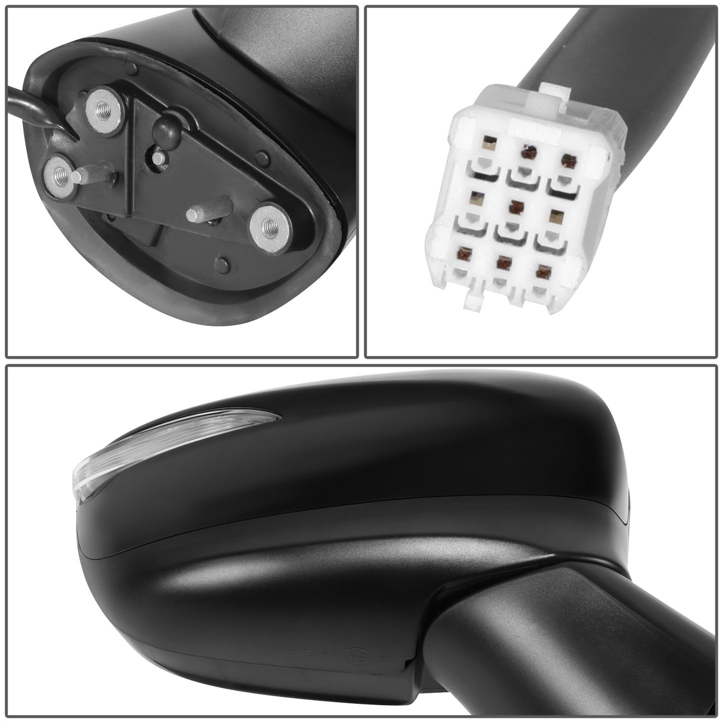 RETROVISOR MIRROR - OE STYLE - MAZDA CX-5 15-16 - WITH POWER WITH BLIND SPOT WITH SIGNAL - PASSENGER SIDE - PAINT TO MATCH - BLACK