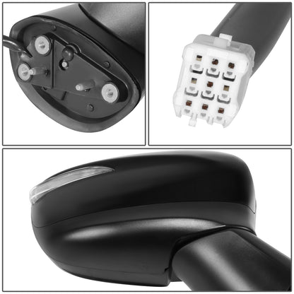 RETROVISOR MIRROR - OE STYLE - MAZDA CX-5 15-16 - WITH POWER WITH BLIND SPOT WITH SIGNAL - PASSENGER SIDE - PAINT TO MATCH - BLACK