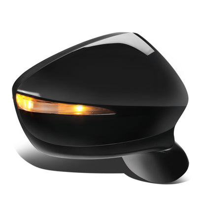 RETROVISOR MIRROR - OEM - 13-14 MAZDA CX-5 - POWERED - HEATED - W/ SIGNAL LIGHT - W/ BSD - FOLDING - BLACK MATERIAL - RIGHT