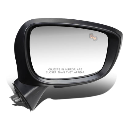 RETROVISOR MIRROR - OEM - 13-14 MAZDA CX-5 - POWERED - HEATED - W/ SIGNAL LIGHT - W/ BSD - FOLDING - BLACK MATERIAL - RIGHT