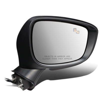 RETROVISOR MIRROR - OEM - 15-16 MAZDA CX-3 - POWERED - W/ SIGNAL LIGHT - W/ BSD - FOLDING - BLACK MATERIAL - RIGHT