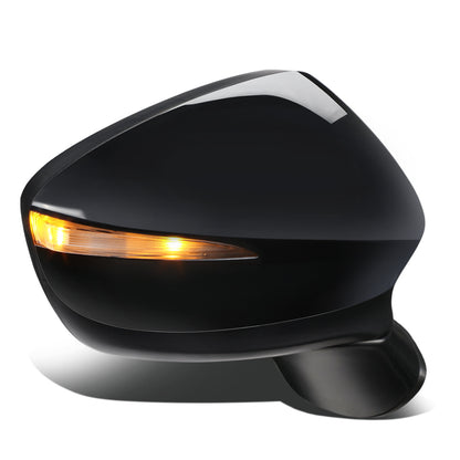 RETROVISOR MIRROR - OEM - 15-16 MAZDA CX-3 - POWERED - HEATED - W/ SIGNAL LIGHT - W/ BSD - FOLDING - BLACK MATERIAL - RIGHT