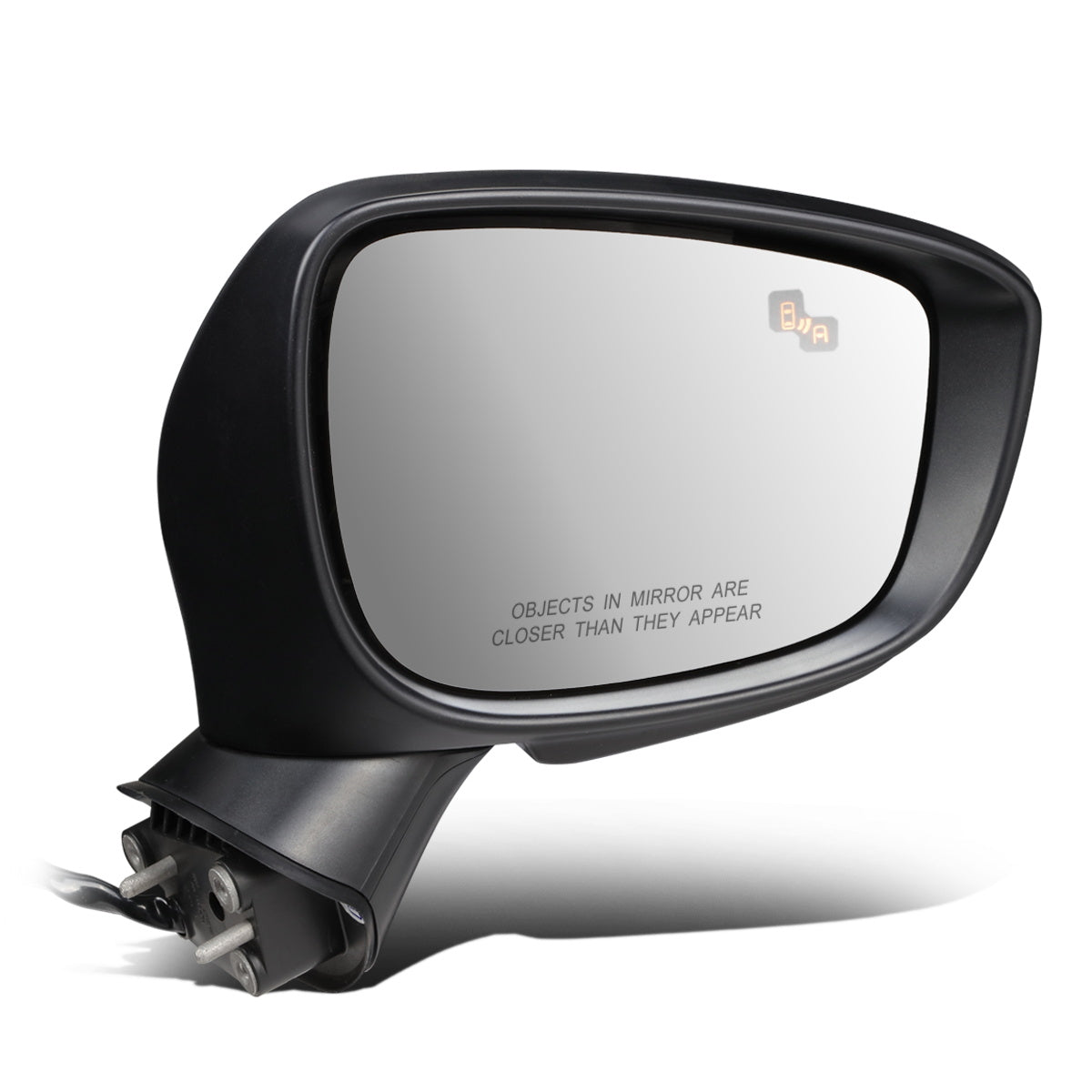 RETROVISOR MIRROR - OEM - 15-16 MAZDA CX-3 - POWERED - HEATED - W/ SIGNAL LIGHT - W/ BSD - FOLDING - BLACK MATERIAL - RIGHT