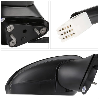 RETROVISOR MIRROR - OEM - 14-17 MAZDA 6 - POWERED - HEATED - W/ SIGNAL LIGHT - FOLDING - BLACK MATERIAL - RIGHT