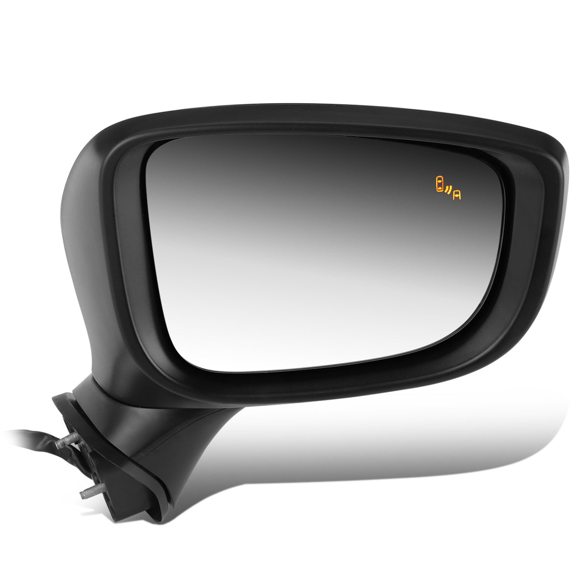 RETROVISOR MIRROR - OEM - 14-17 MAZDA 6 - POWERED - HEATED - W/ SIGNAL LIGHT - W/ BSD - FOLDING - BLACK MATERIAL - RIGHT