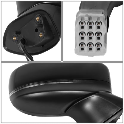 RETROVISOR MIRROR - OE STYLE - MAZDA CX-5 19-23 - WITH POWER WITH HEATED FOLD WITH BLIND SPOT WITH SIGNAL - PASSENGER SIDE - PAINT TO MATCH - BLACK