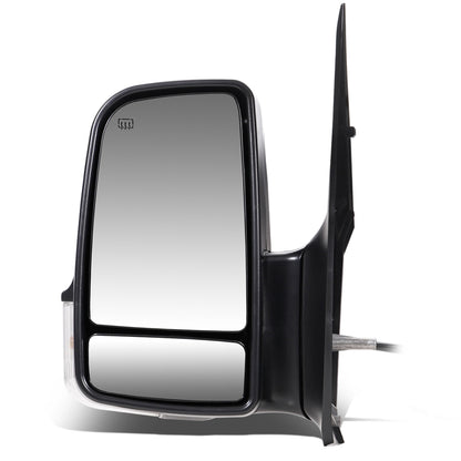 RETROVISOR MIRROR - OEM - 07-09 DODGE SPRINTER - POWERED - HEATED - W/ SIGNAL LIGHT - FOLDING - W/ BLIND GLASS - TEXTURED - BLACK - LEFT