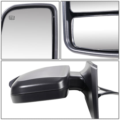 RETROVISOR MIRROR - OEM - 07-09 DODGE SPRINTER - POWERED - HEATED - W/ SIGNAL LIGHT - FOLDING - W/ BLIND GLASS - TEXTURED - BLACK - LEFT