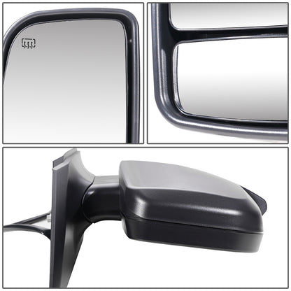RETROVISOR MIRROR - OEM - 07-09 DODGE SPRINTER - POWERED - HEATED - W/ SIGNAL LIGHT - FOLDING - W/ DUAL BLIND GLASS - TEXTURED - BLACK - RIGHT