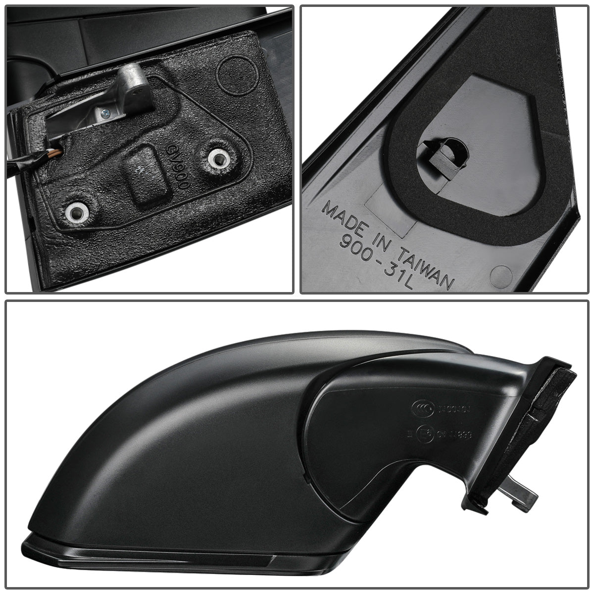 RETROVISOR MIRROR - OEM - 16-19 MERCEDES-BENZ METRIS - POWER ADJUST - HEATED GLASS - TEXTURED BLACK