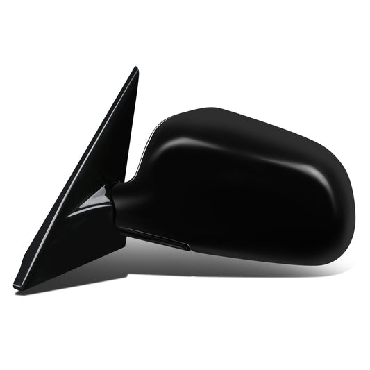 RETROVISOR MIRROR - OEM - 97-02 MITSUBISHI LANCER, MIRAGE - MANUAL - FOLDING - BLACK MATERIAL - LEFT