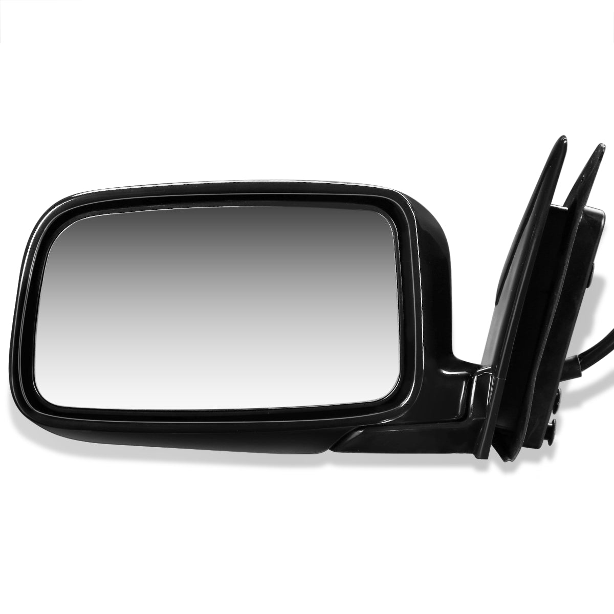 RETROVISOR MIRROR - OEM - 02-07 MITSUBISHI LANCER - POWERED - HEATED - PAINTABLE - BLACK - LEFT