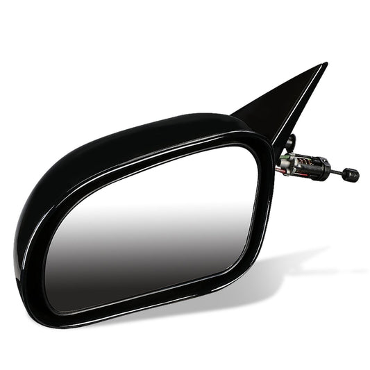 RETROVISOR MIRROR - OEM - 95-98 EAGLE TALON / 95-99 MITSUBISHI ECLIPSE - MANUAL - GLOSSY - BLACK - LEFT