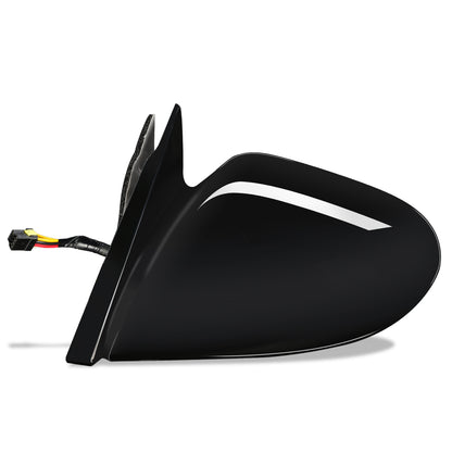 RETROVISOR MIRROR - OEM - 95-97 CHRYSLER SEBRING - POWERED - HEATED - PAINTABLE - BLACK - LEFT