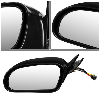 RETROVISOR MIRROR - OEM - 99-00 CHRYSLER SEBRING - POWERED - PAINTABLE - BLACK - LEFT