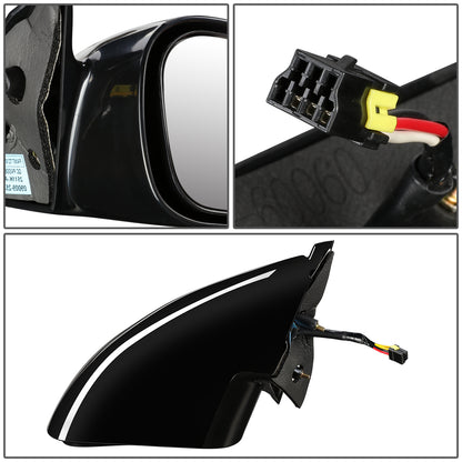 RETROVISOR MIRROR - OEM - 99-00 CHRYSLER SEBRING - POWERED - PAINTABLE - BLACK - LEFT