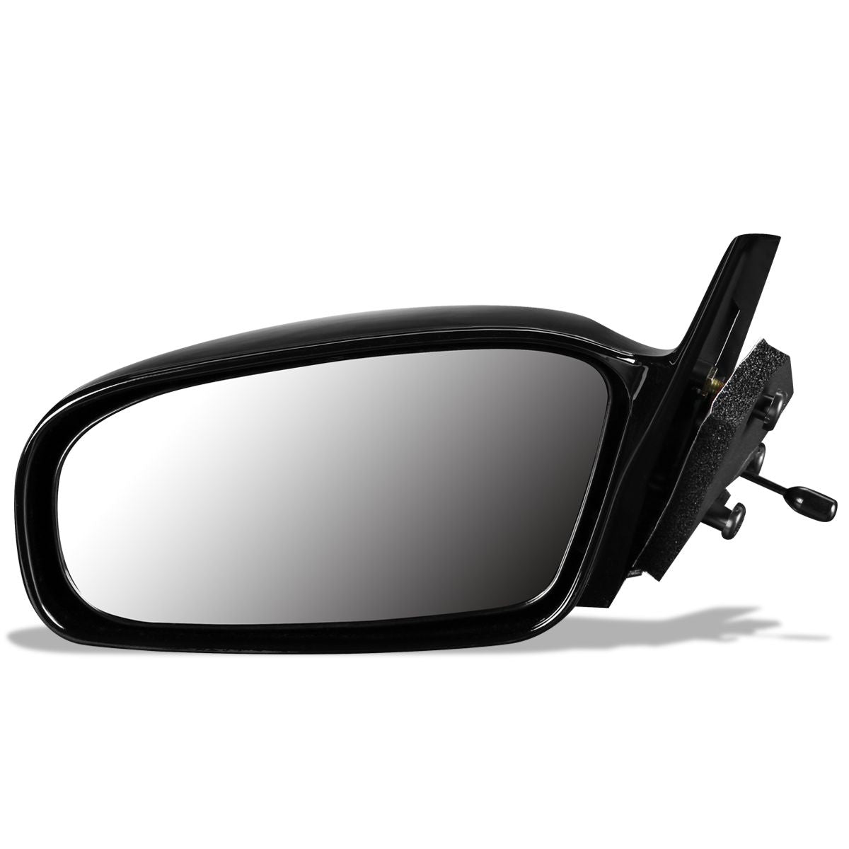 RETROVISOR MIRROR - OEM - 00-05 MITSUBISHI ECLIPSE - MANUAL - PAINTABLE - BLACK - LEFT