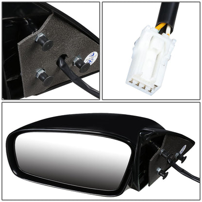 RETROVISOR MIRROR - OEM - 00-05 MITSUBISHI ECLIPSE - POWERED - HEATED - PAINTABLE - BLACK - LEFT