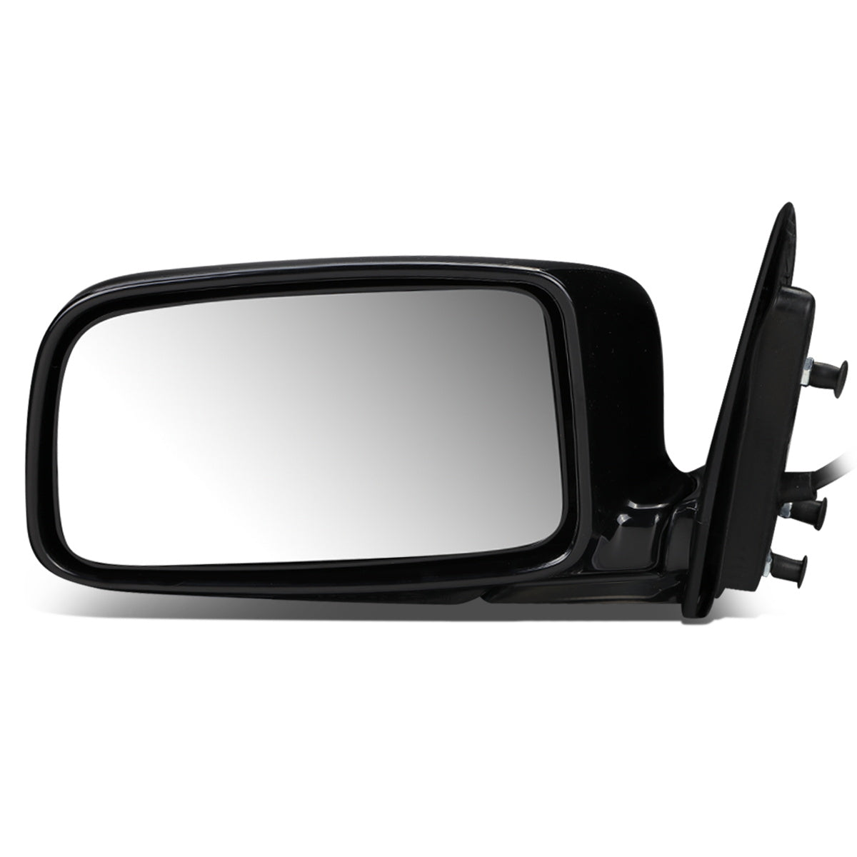 RETROVISOR MIRROR - OEM - 02-07 MITSUBISHI LANCER - POWERED - FOLDING - BLACK MATERIAL - LEFT