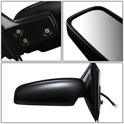 RETROVISOR MIRROR - OEM - 02-07 MITSUBISHI LANCER - POWERED - FOLDING - BLACK MATERIAL - LEFT
