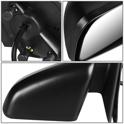 RETROVISOR MIRROR - OEM - 04-08 MITSUBISHI GALANT - POWERED - TEXTURED - BLACK - LEFT