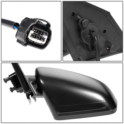 RETROVISOR MIRROR - OEM - 04-08 MITSUBISHI GALANT - POWERED - HEATED - FOLDING - TEXTURED - BLACK - LEFT