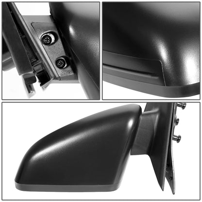 RETROVISOR MIRROR - OEM - 04-08 MITSUBISHI GALANT - POWERED - HEATED - FOLDING - TEXTURED - BLACK - LEFT