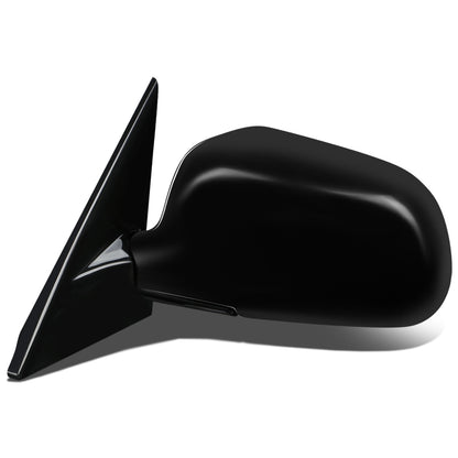 RETROVISOR MIRROR - OEM - 97-02 MITSUBISHI LANCER, MIRAGE - MANUAL - W/ CABLE - FOLDING - BLACK MATERIAL - LEFT