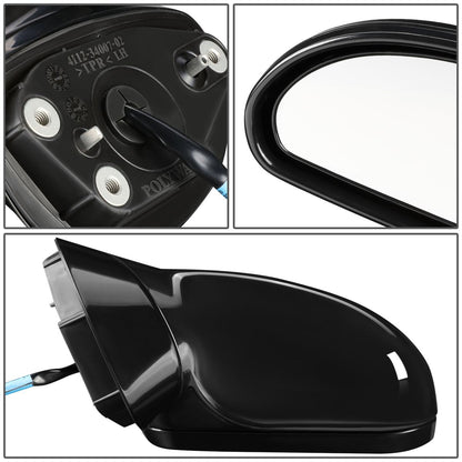 RETROVISOR MIRROR - OEM - 06-08 MITSUBISHI ECLIPSE - POWERED - PAINTABLE - BLACK - LEFT