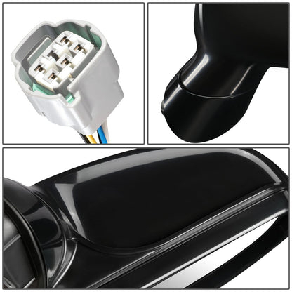 RETROVISOR MIRROR - OEM - 06-08 MITSUBISHI ECLIPSE - POWERED - PAINTABLE - BLACK - LEFT