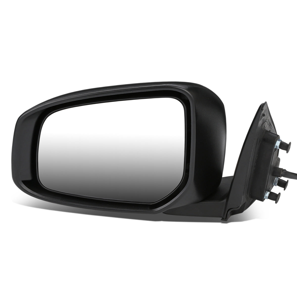 RETROVISOR MIRROR - OEM - 08-17 MITSUBISHI LANCER - POWERED - FOLDING - BLACK MATERIAL - LEFT